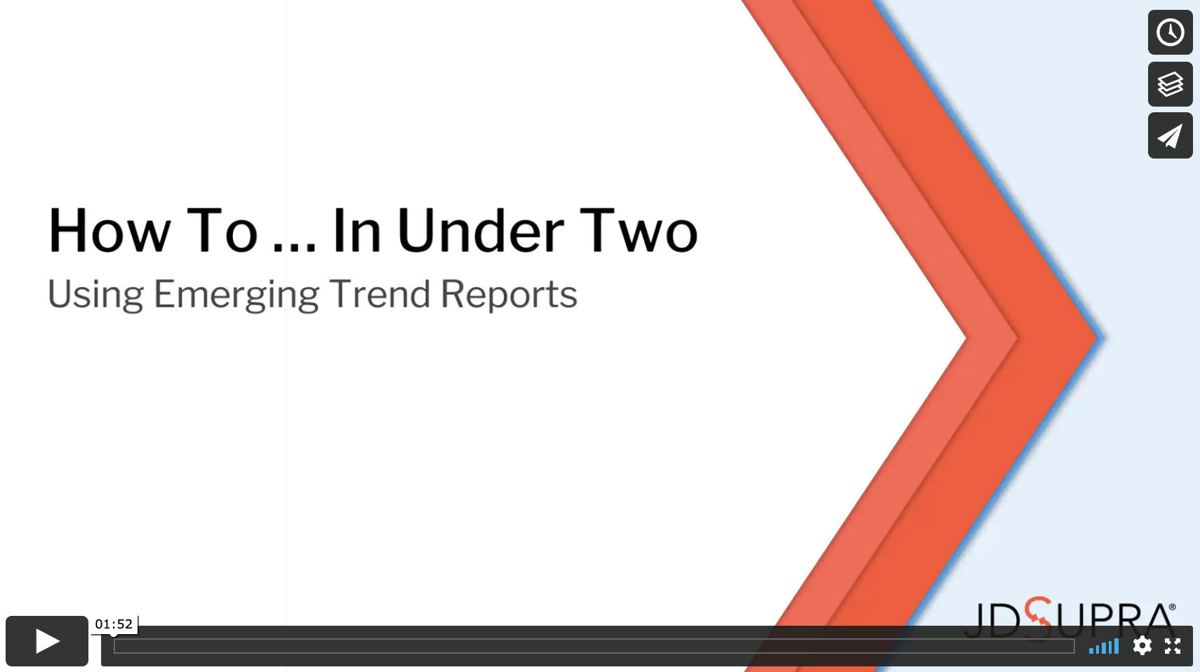 [Video How-To:] Use JD Supra's Emerging Trend Reports